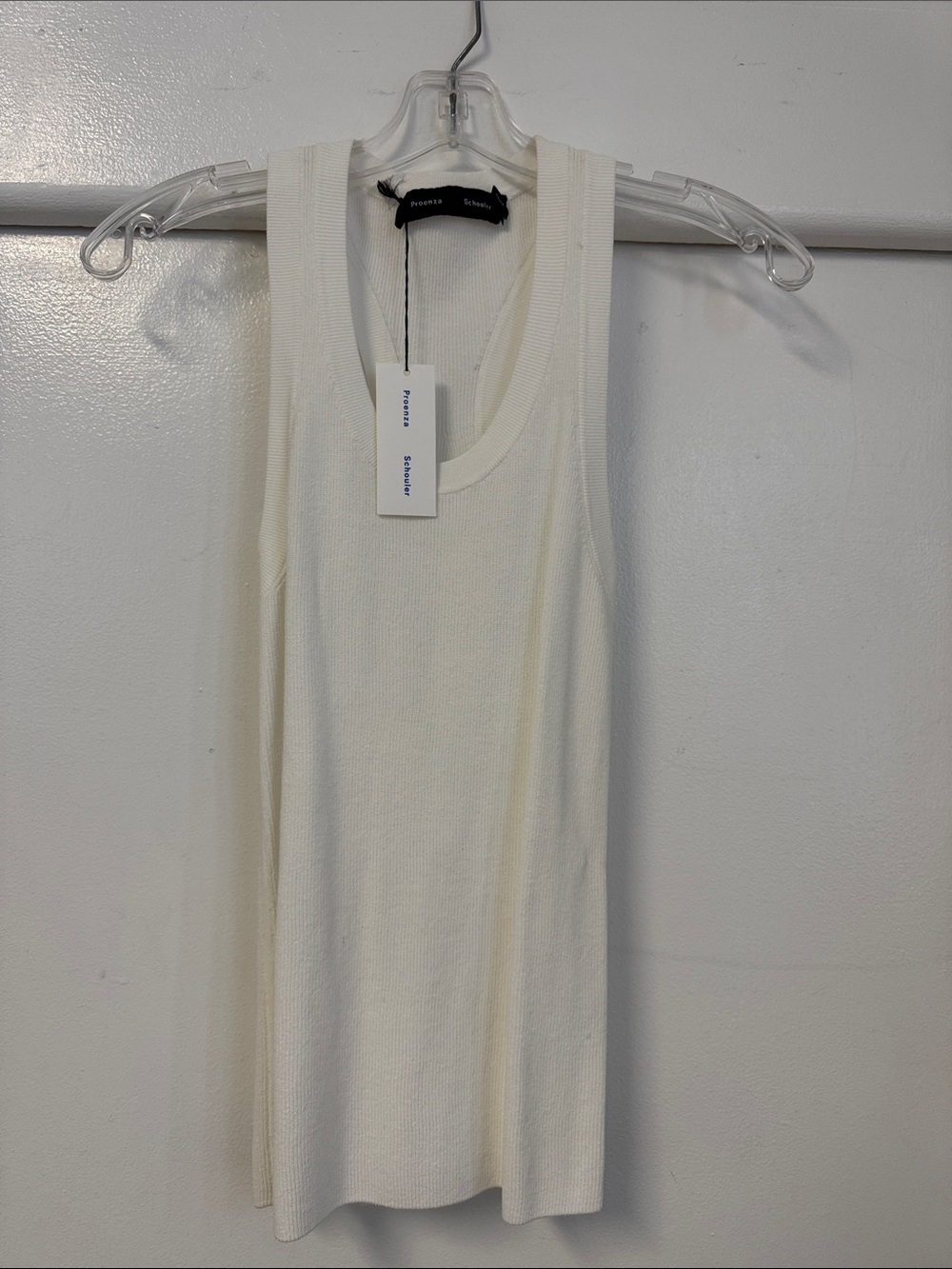 The Roberts Knit Tank in Matte Viscose Rib is rib-knitted to a slim silhouette